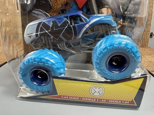 Monster Jam Spin Master !:64 SHIELD TRUCK-Marvel Series 3 Diecast NIB - Picture 2 of 9