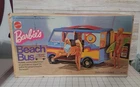 Vintage 1971 Mattel Barbie Beach Bus Camper Van w Accessories Very Clean