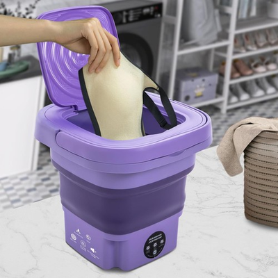 #ad #ad Portable Mini Washing Machine Washer Foldable Washer and Spin Dryer Small Travel $22.98