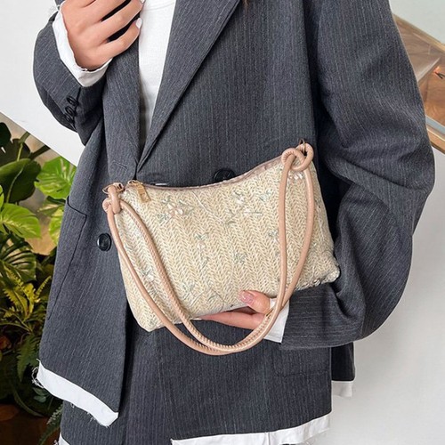 Retro Shoulder Bag Large Capacity Commuting Bag Hot Sale Underarm Bag Lady - Picture 8 of 12