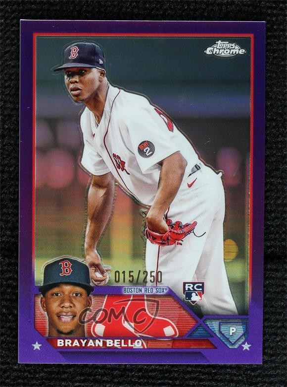 2023 Topps Chrome Purple Refractor 15/250 Brayan Bello #57 Rookie RC 6ke