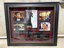 SCARFACE Signed Shadowbox Display with Prop 46 1/4 x 39 1/4 AL PACINO Autograph