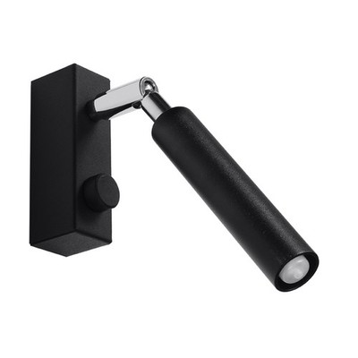 Innen Wandleuchte EYETECH 1 Stahl Schwarz G9 LED SOLLUX  LIGHTING  Schlafzimmer