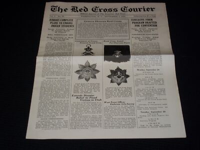 1923 SEPTEMBER 1 THE RED CROSS COURIER MAGAZINE NICE BIRTHDAY PRESENT - 0 18118