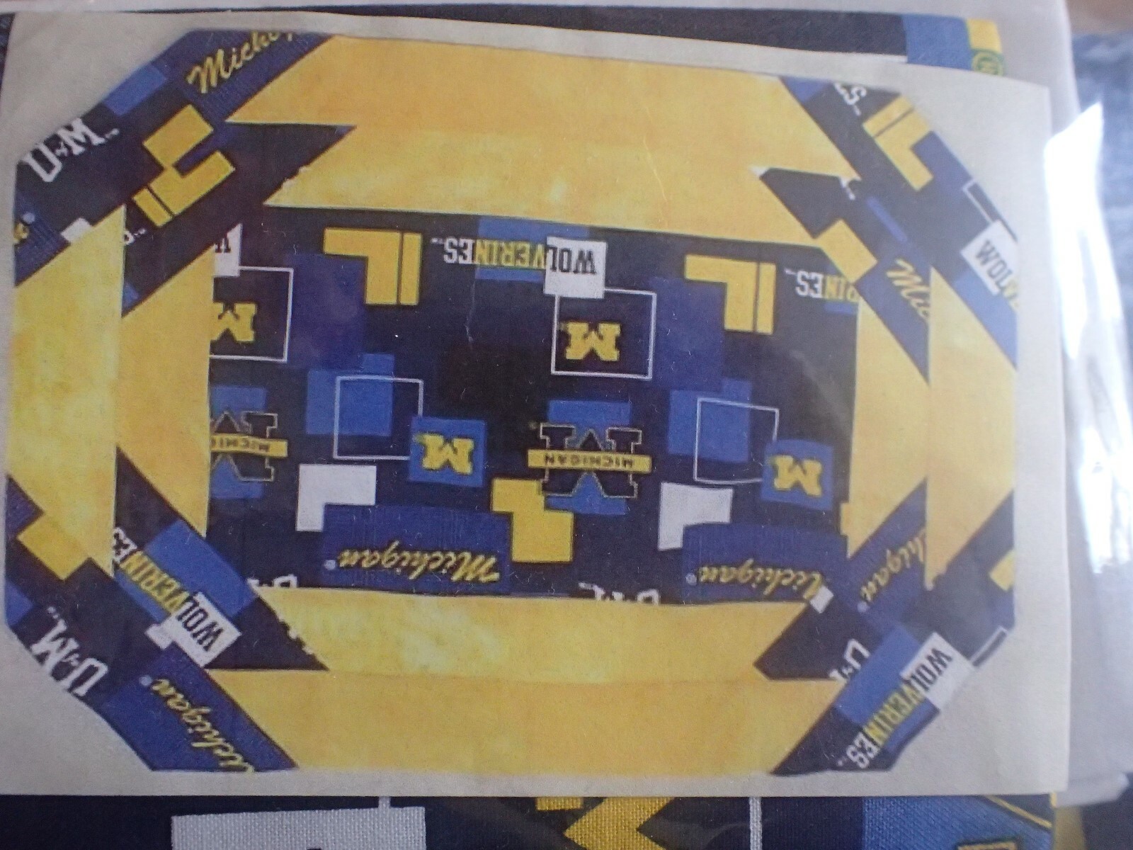 Craft/Quilting Kit University of Michigan Table Graces Placemat Bundle