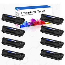 8PK Q2612A Toner Cartridge For HP 12A LaserJet M1319 1022 1022nw 3050 High Yield