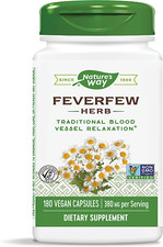 Nature's Way Feverfew Herb, Traditional Blood Vessel Relaxation Supplement 380mg