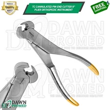TC Cannulated Pin End Cutter 9” Orthopedic Plier Instrument German Grade