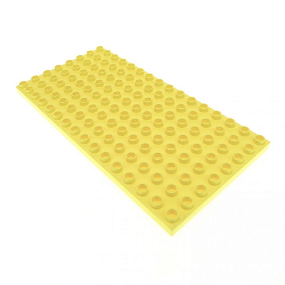 1x LEGO Duplo Building Plate 8x16 Bright Yellow Playhouse Castle 4247341  6490 61