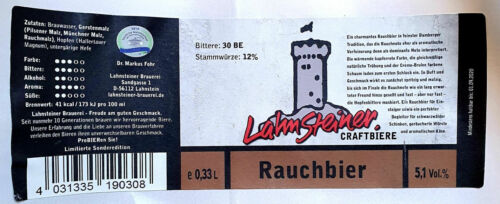 Lahnstein Brauerei 1 Bieretikett Craft/Micro  - Bild 1 von 1