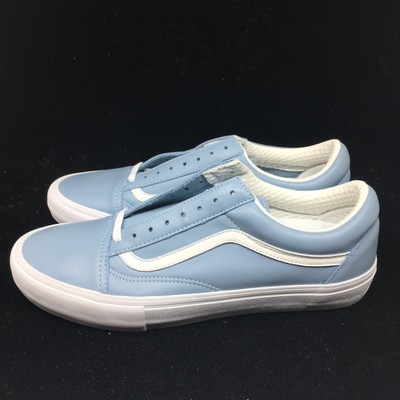vans old skool leather blue