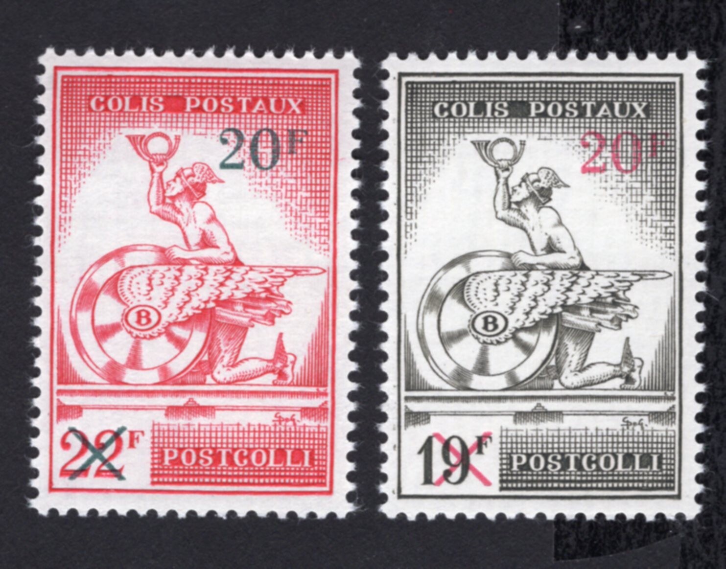 Belgium 1959 stamps Mi#50-51 Colis START10%ONLY MH CV=60$