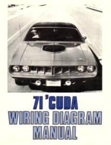 PLYMOUTH 1971 Barracuda Wiring Diagram Manual 71 | eBay