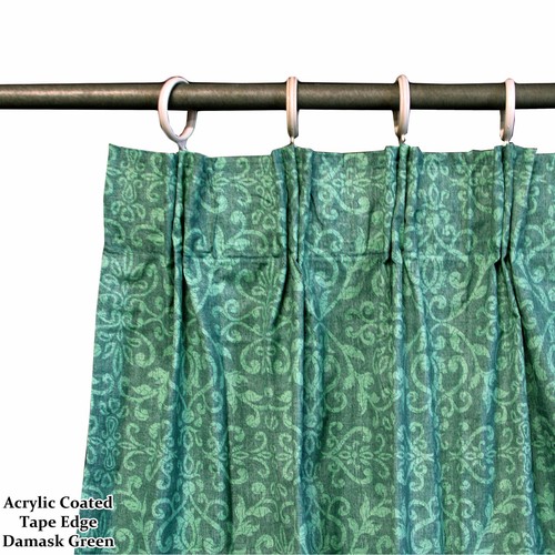 Par de cortinas de Damasco recubiertas de acrílico de Bali elige tu color y tipo-110x213 cm - Imagen 12 de 17