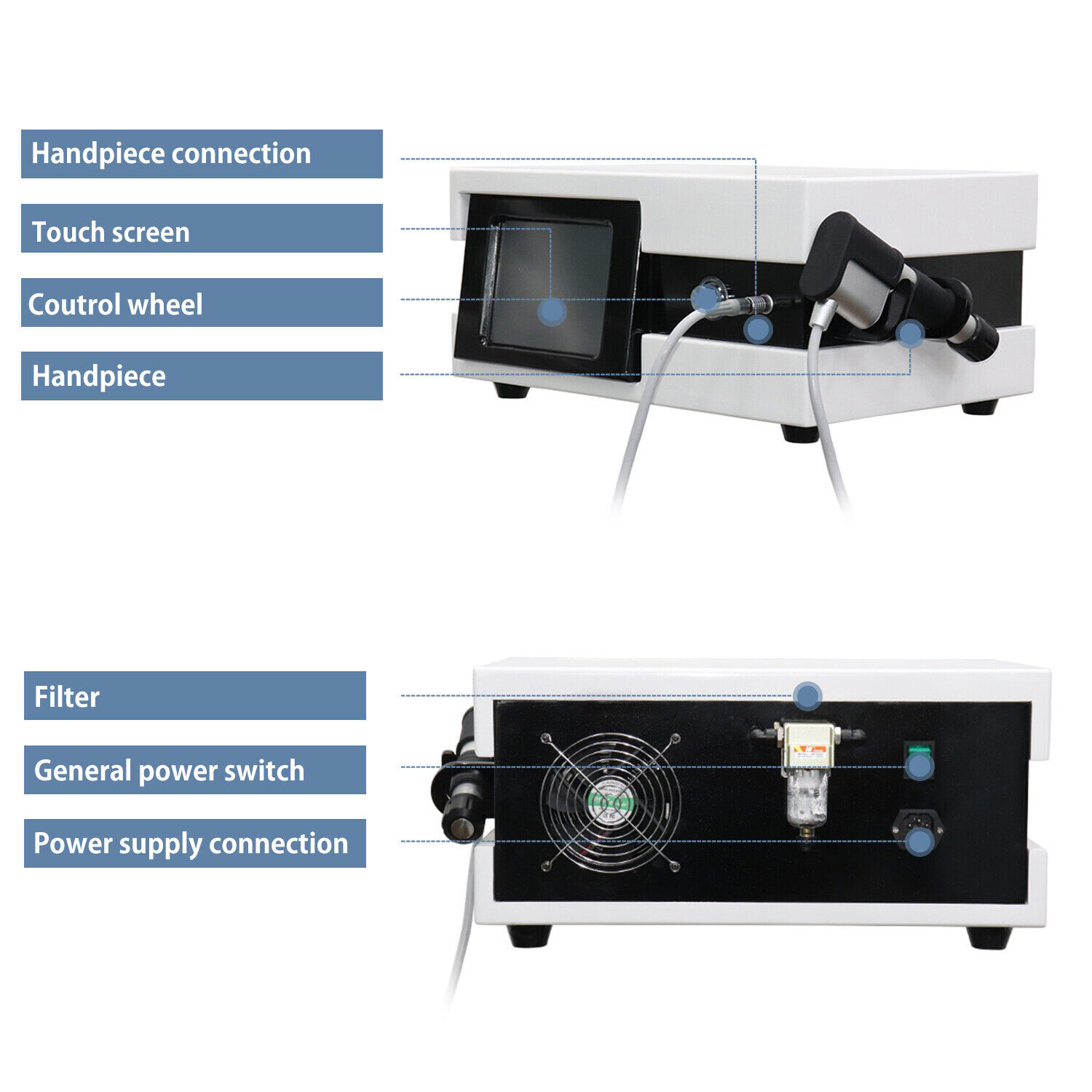 Pneumatic ED Shockwave Therapy Machine For ED Teatment Pain Relief Pro Massage