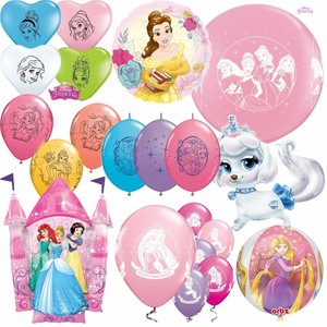Disney Princess Birthday Party Latex Foil Balloons Qualatex