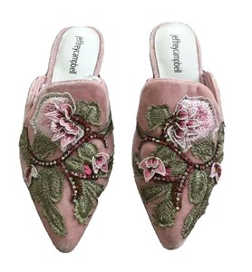 jeffrey campbell pink mules