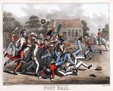 Decorative Poster.Home Room interior wall art design.Football.Early game.7891