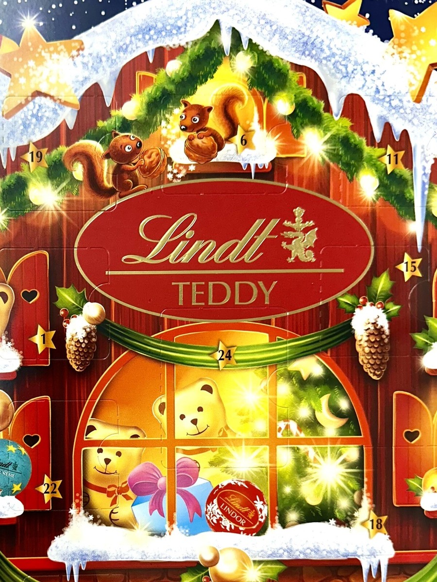 Lindt Holiday Chocolate Teddy Bear Advent Calendar 6.1 oz. SEALED NEW-FAST  SHIP! | eBay