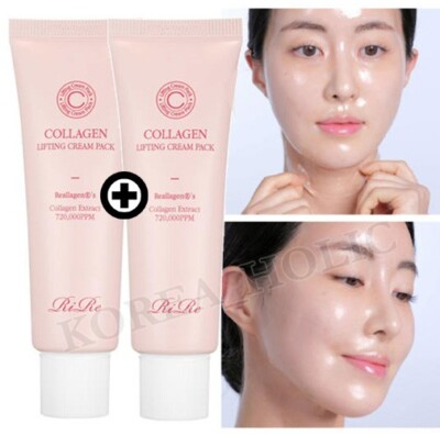 RIRE Collagen Lifting Cream Pack 50g x 2ea Skin Care Lifting Mask Face Lines Up