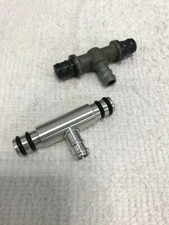 Kawasaki Carb Fuel  Center Tee, Pipe /Alum  KZ1000,KZ650,CSR,Police '78-'83