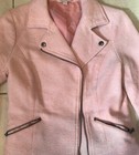 Pale Peachy Pink Motorcycle Jacket By Candies Juniors Small — photo 3