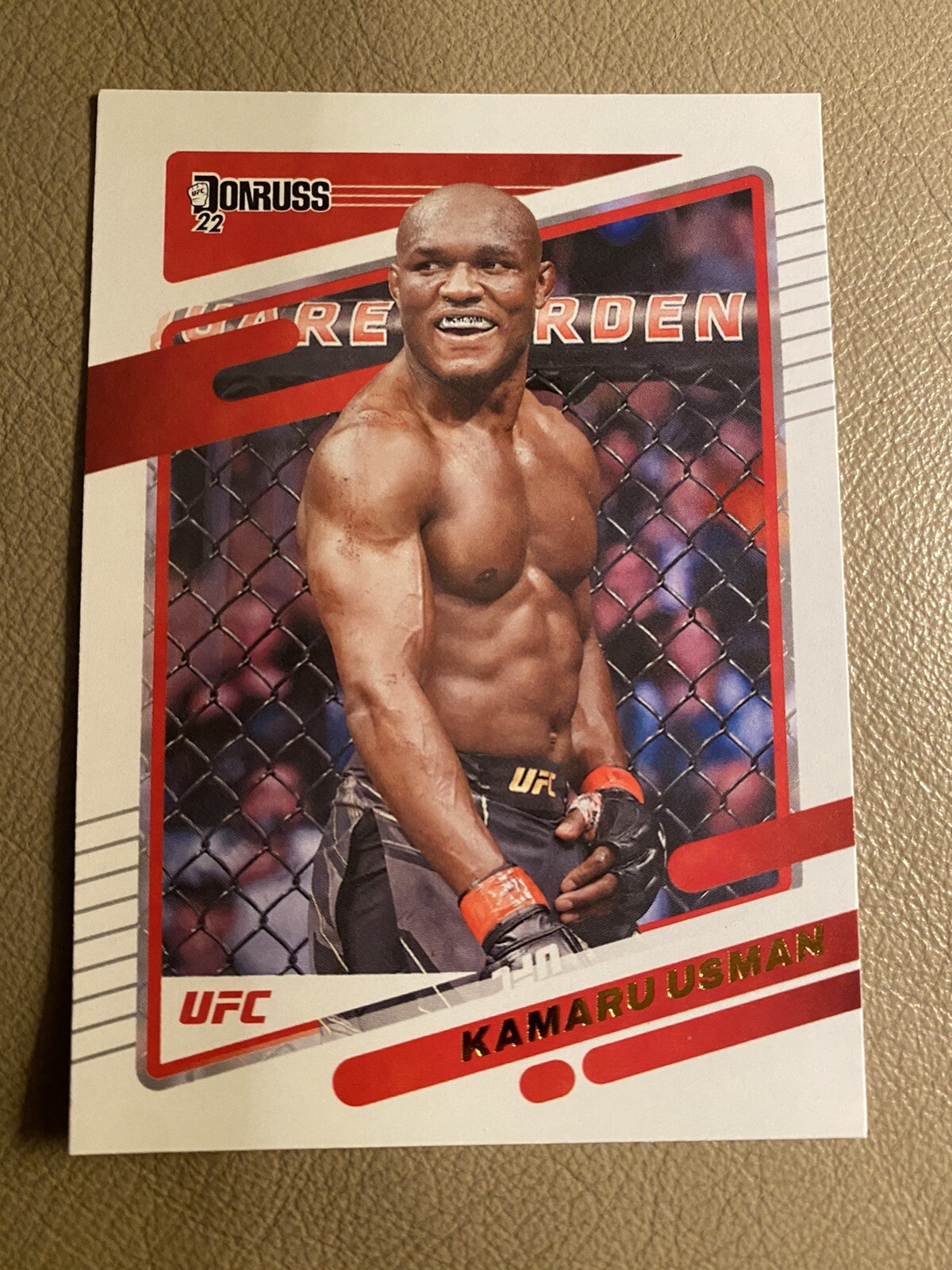 2022 Donruss UFC Press Proof Purple Kamaru Usman - Welterweight