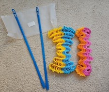 Magic Hair Roller Curlers Heatless Styling Kit  2 Hair Hooks  Pouch NWOT