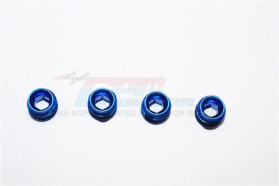 For Traxxas Mini E-Revo-ALLOY COLLARS W/SEALING WASHERS FOR ERV021-4 PCS-BLUE