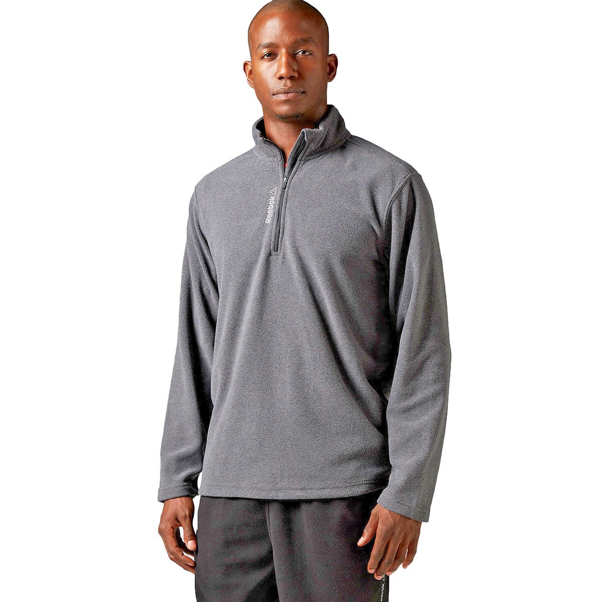 NEW $50 Mens REEBOK Micro Fleece 1/4 Zip Delta Canyon Training