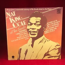 NAT KING COLE At The Sands 1978 UK Vinyl LP EXCELLENT CONDITION Live Las Vegas