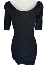 Free People Intimately Muscle Ribbed Bodycon Dress Womens Sz XS/S NWOT Black
