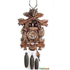DOLD 8MT62 Live Animal Hunter 8 Day Cuckoo Clock