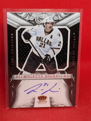2012 Rookie Anthology Crown Royale Silhouette Materials Loui Eriksson #23 Auto