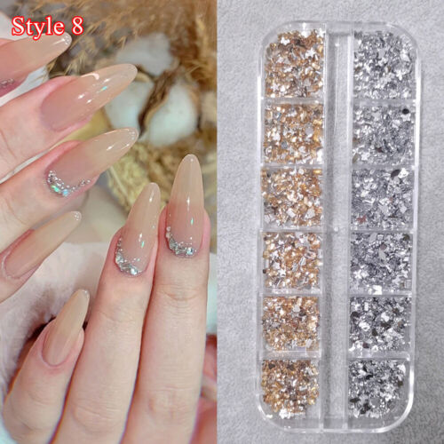 1 Box 3D Manicure Rhinestones Nail Decoration DIY Nail Art Charms Accessories - Picture 17 of 27