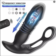 Male Prostate Massager Anal Butt Plug Cockring Dildo Vibrator Sex Toys for Men