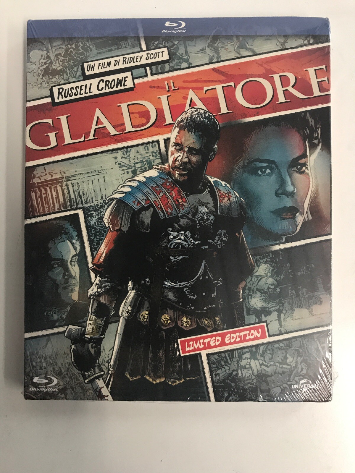 IL GLADIATORE (2000) BLU RAY - Limited Reel Heroes Edition - NUOVO - Russell Cro