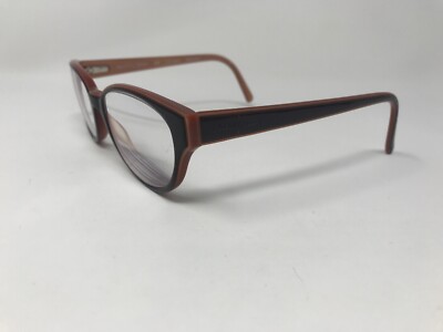 COLE HAAN CH1001 Eyeglasses Frame Womens 52-17-135 Dark Brown/Orange Polish PQ85