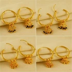 Indian Bollywood Traditional Hoop Gold Plated Women Earrings Fashion Jewelry