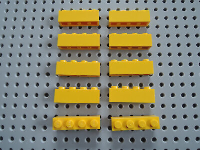 LEGO 10 x Stein Baustein Basic 3010 gelb 1x4