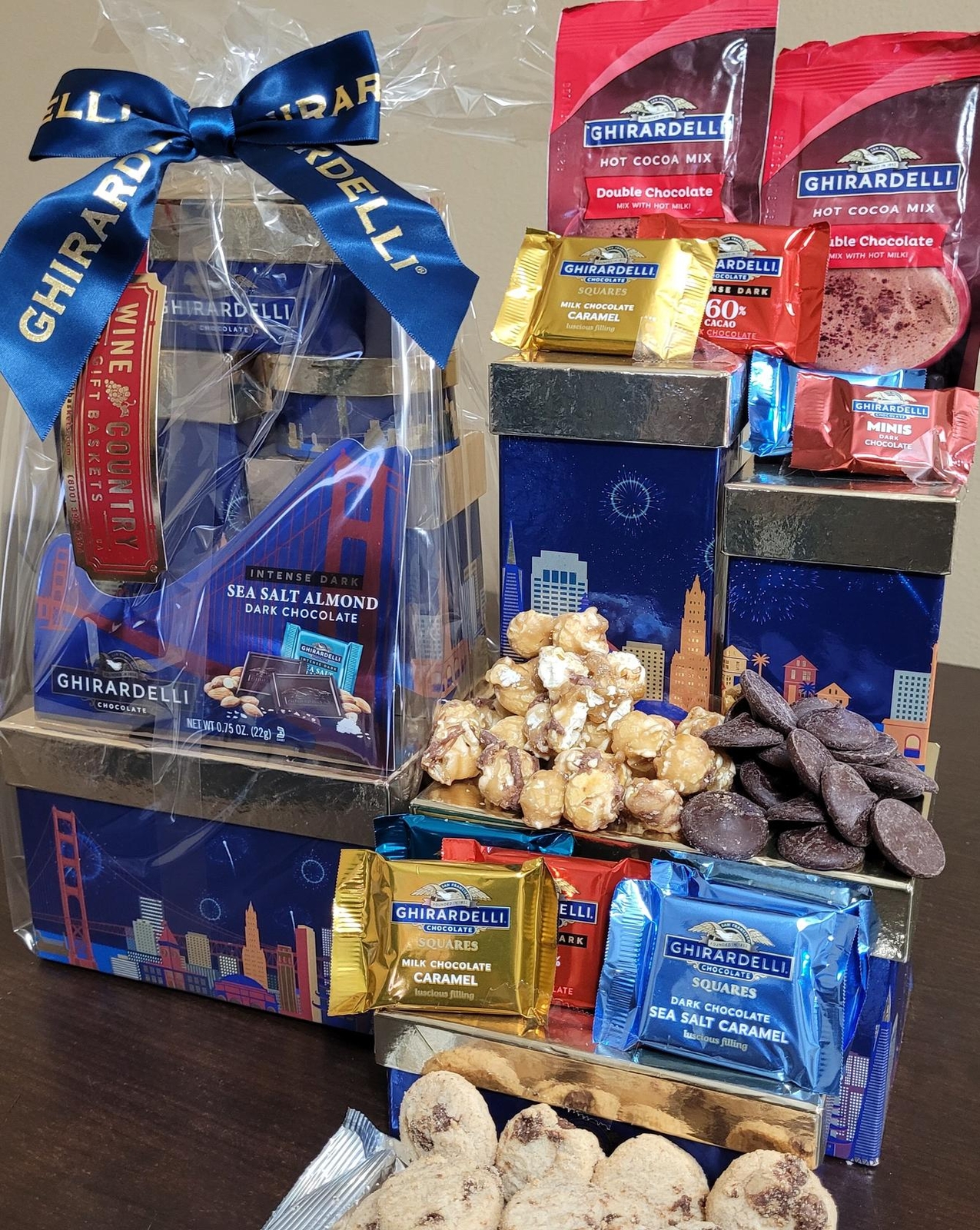 Wine Country Gift Baskets 539 Ghirardelli Chocolate Gift Tower for sale