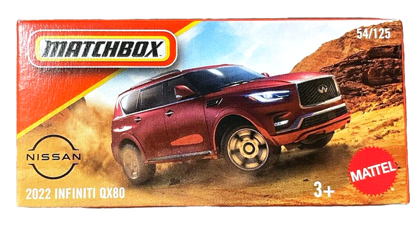 Matchbox 2022 Infiniti QX80 54/125 '25 Power Grabs Mbx 1:64 Modellauto Spielzeug-image