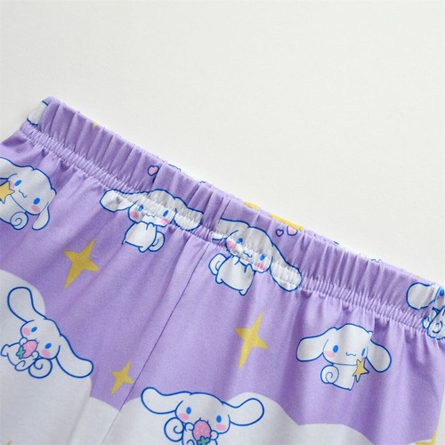 Cinnamon dog 3-10-year-old girls' sleepwear set, boys' short sleeved casual set - Picture 17 of 22