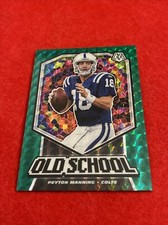 2020 Panini Mosaic Peyton Manning Old School #OS1 Green Prizm Parallel Insert