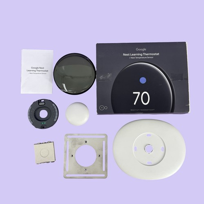 #ad Google Nest Learning Thermostat 4th Gen w Temperature Sensor Polished Obsidian $164.59