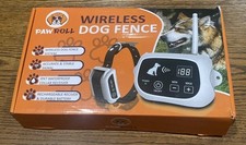 Paw Roll 2 Dog Wireless Dog Fence Waterproof Collar 546 Yard Range Rechargeable