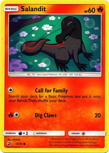 Salandit - 13/70 - Common (Mp) Dragon Majesty - Fire Pokémon