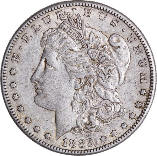 1885-S Morgan Silver Dollar - EF/AU Condition