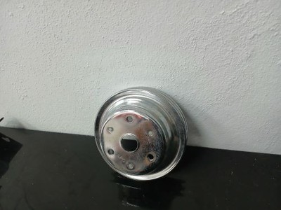 Pulley, Crankshaft, 1969-85 Small Block Chevrolet, Chrome,DoubleGrooveCHT9607