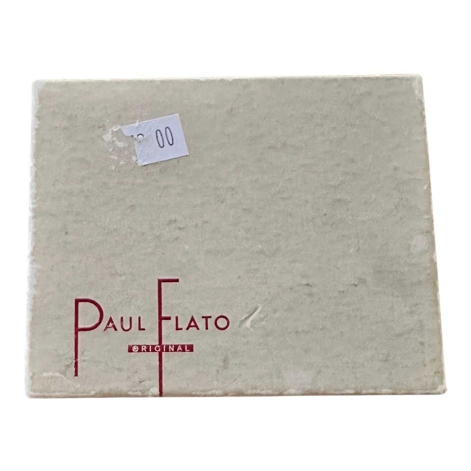 Vintage Paul Flato Dogwood Blossom tono dorado compacto con lápiz labial en caja original Foto 4 de 4